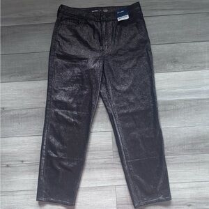 Old Navy Black Bronze Shimmer Jeans OJ High Waisted